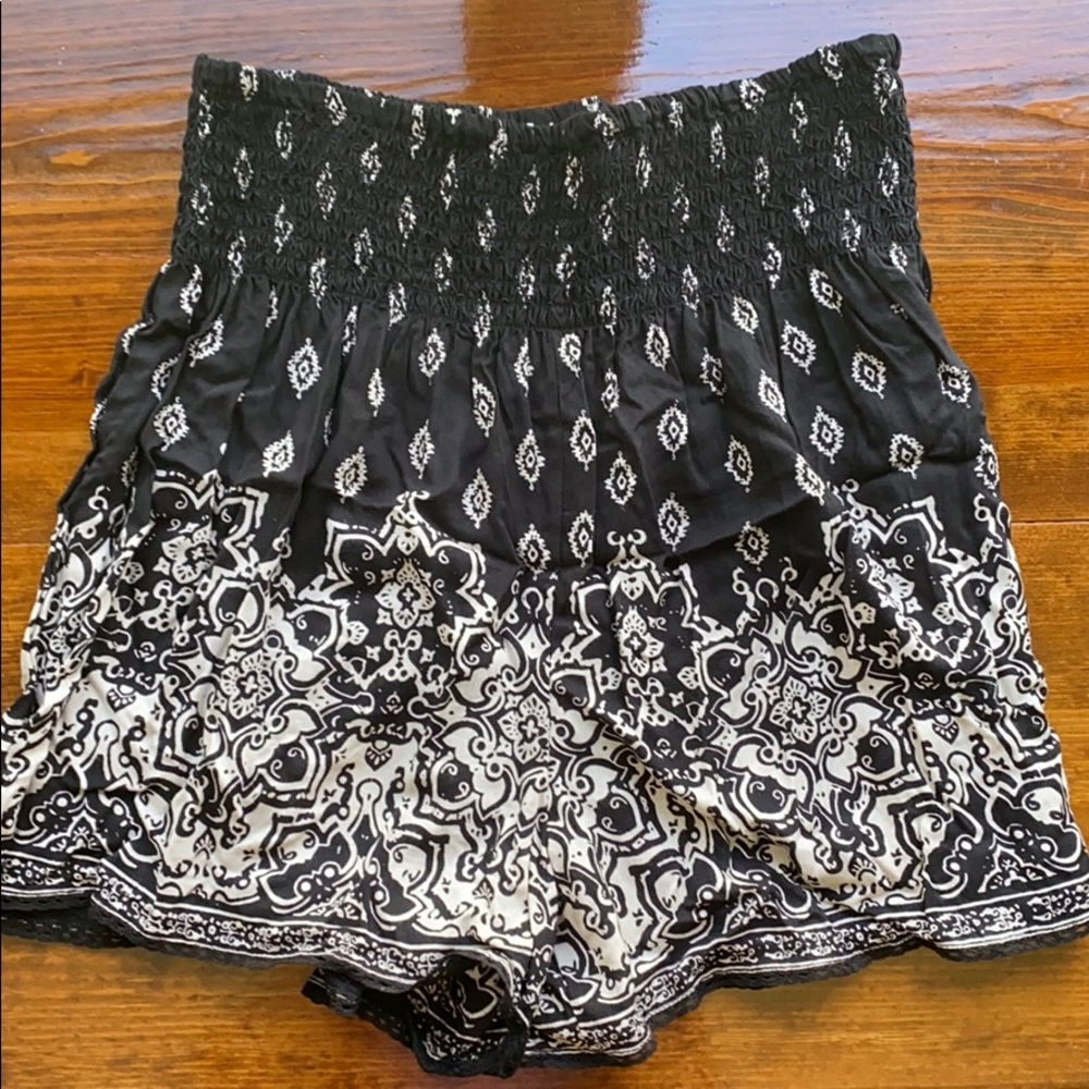 Boho High Waisted Festival Shorts